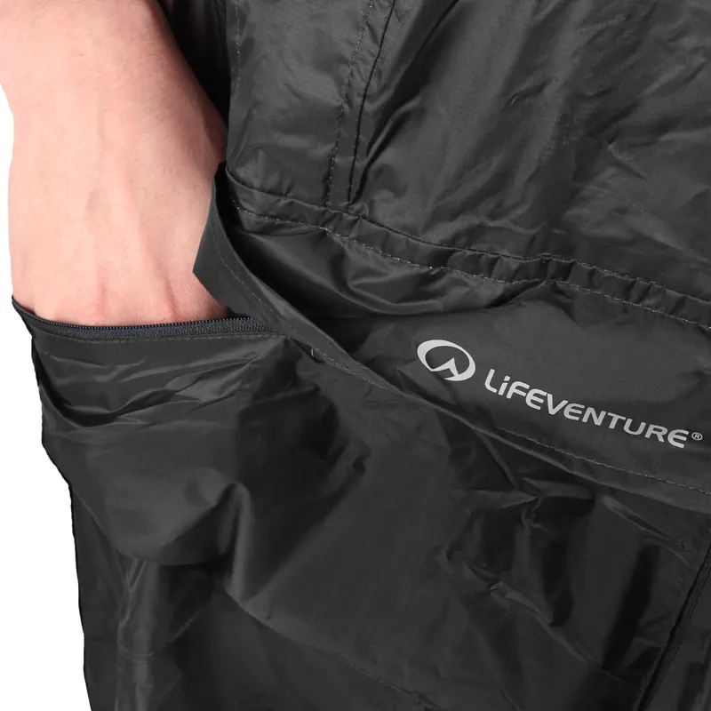 Lifesystems Waterproof Travel Poncho in Black-4