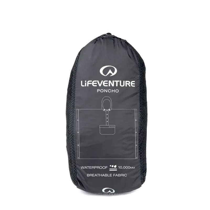 Lifesystems Waterproof Travel Poncho in Black-5