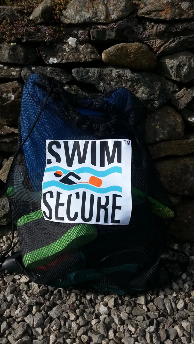 Secure Swim Mesh Kit Bag in Black-2