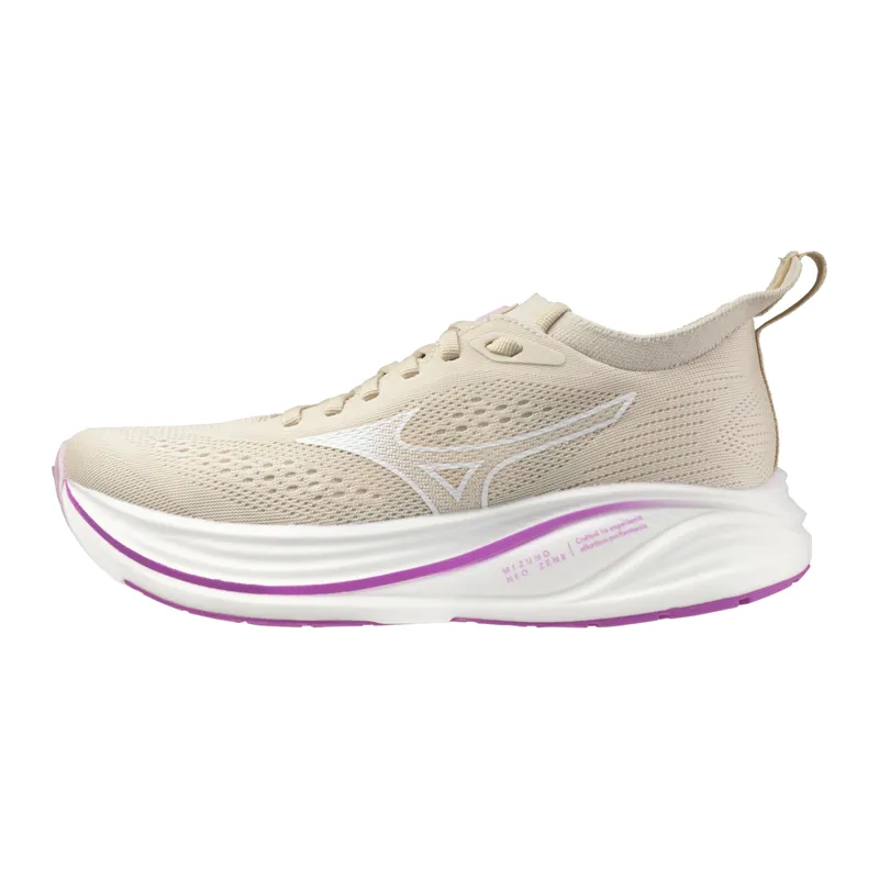 Mizuno Neo Zen 2 Men's Road Running Shoe in Summer Sand/White/Cattleya Orchid-3