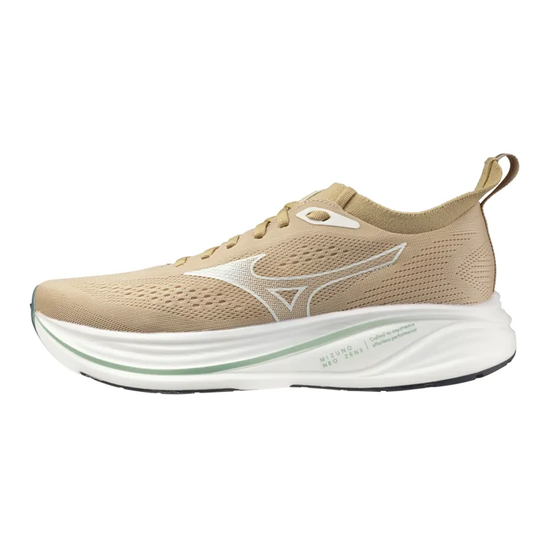 Mizuno Neo Zen 2 Women's Road Running Shoe in Pale Khaki/Snow White/Granite Green-3