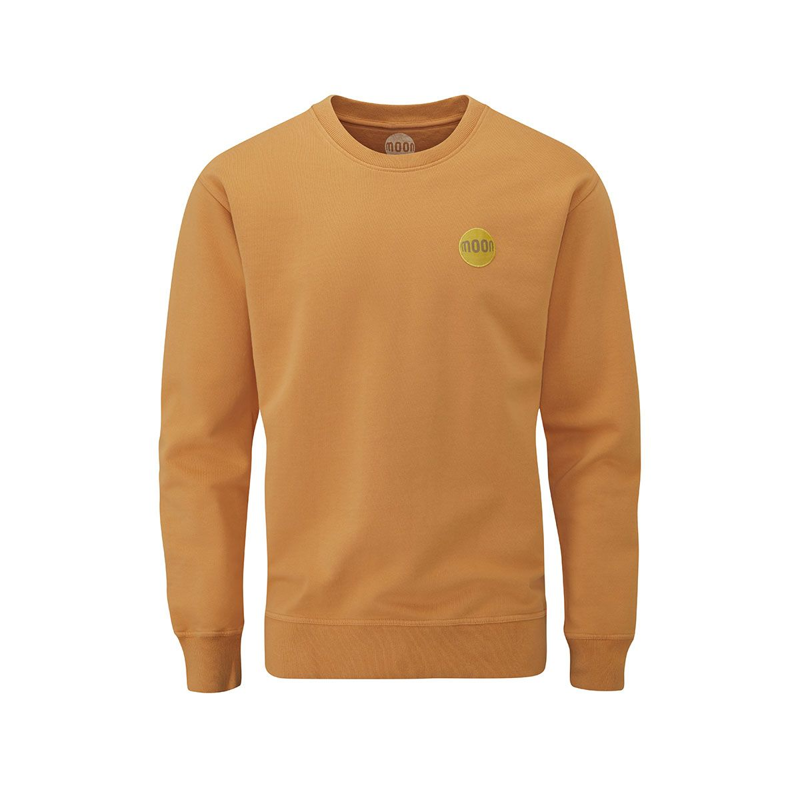 Moon Crew Neck Sweat Men's Climbing Top in Eco Orange