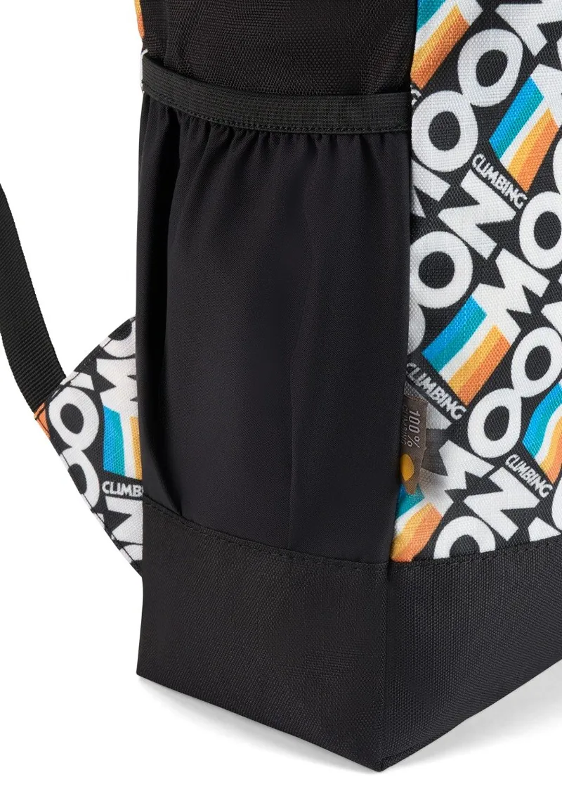 Moon Roll Top Back Pack in Retro Stripe Black-4