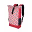 Moon Roll Top Back Pack in Retro Stripe True Red