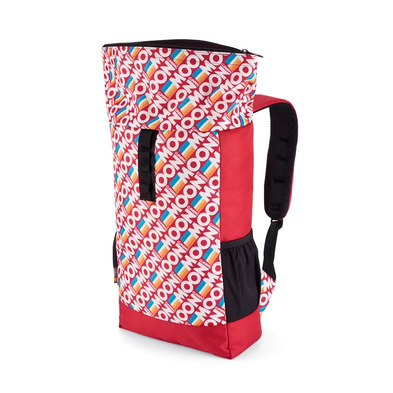 Moon Roll Top Back Pack in Retro Stripe True Red-1