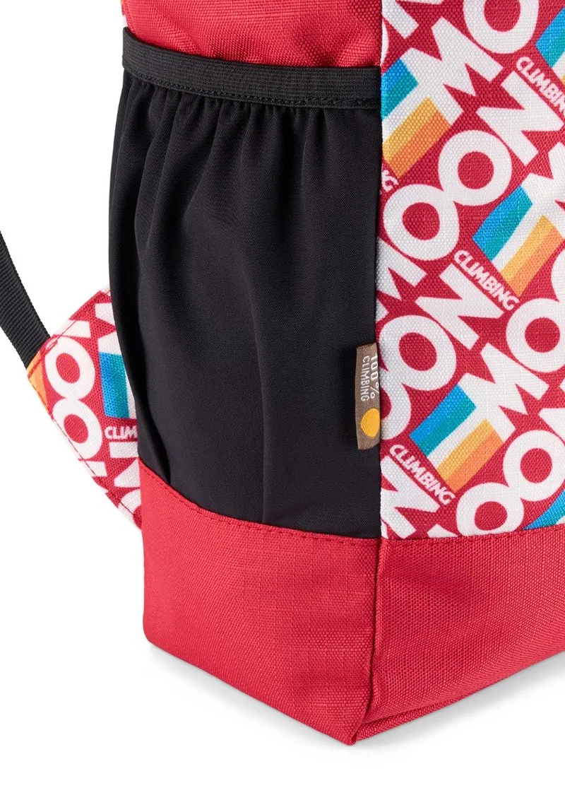 Moon Roll Top Back Pack in Retro Stripe True Red-4