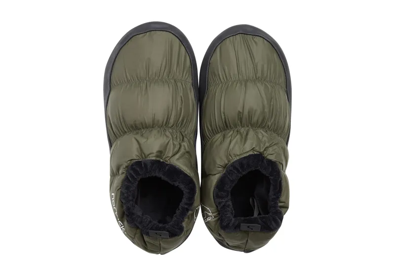 Nordisk Mos Down Shoe in Dark Moss