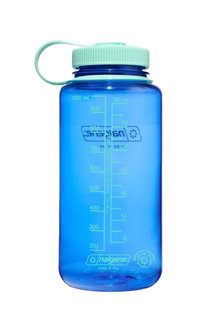 Nalgene Sustain Wide Mouth Water Bottle 1L in Cornflour Blue-1