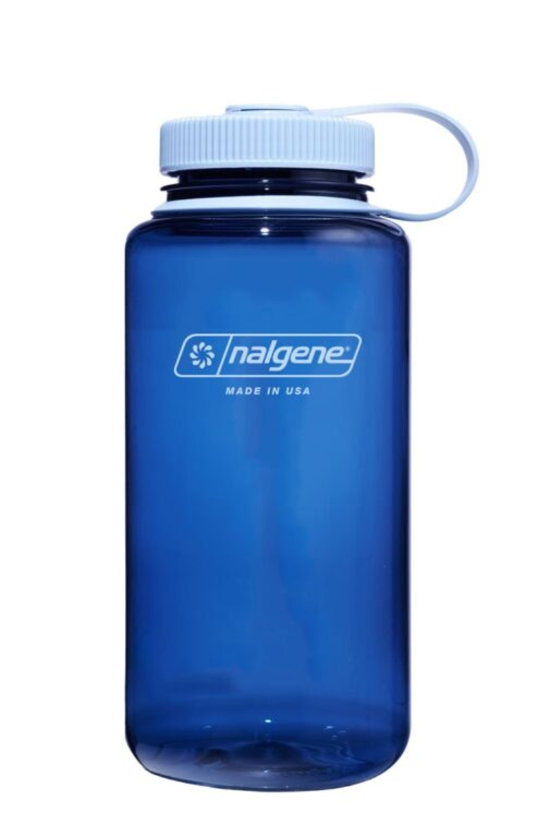 Nalgene Sustain Wide Mouth Water Bottle 1L in Indigo