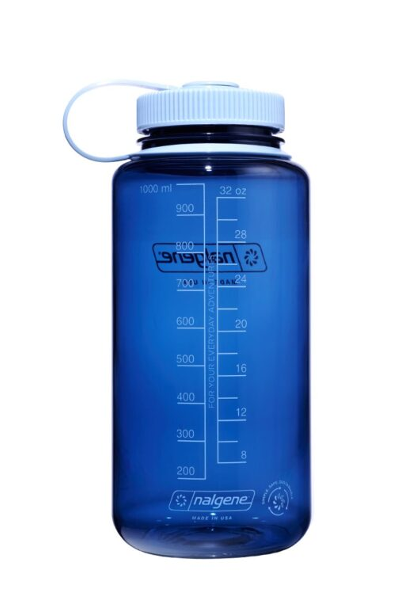 Nalgene Sustain Wide Mouth Water Bottle 1L in Indigo-1