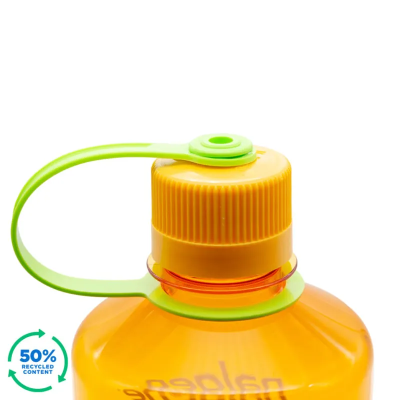 Nalgene Narrow Mouth Sustain 1L/32oz Water Bottle in Clementine-2
