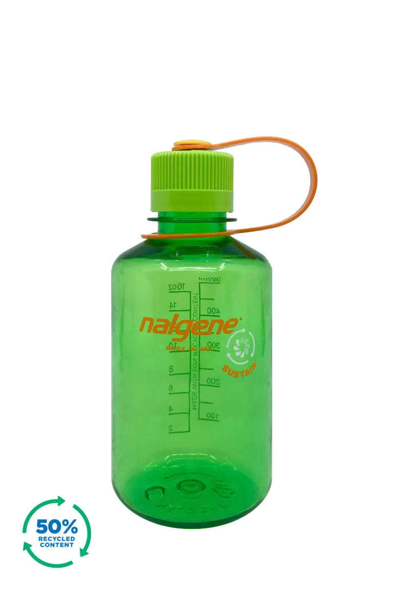 Nalgene Narrow Mouth Tritan Sustain 500ml Water Bottle in Melon Ball