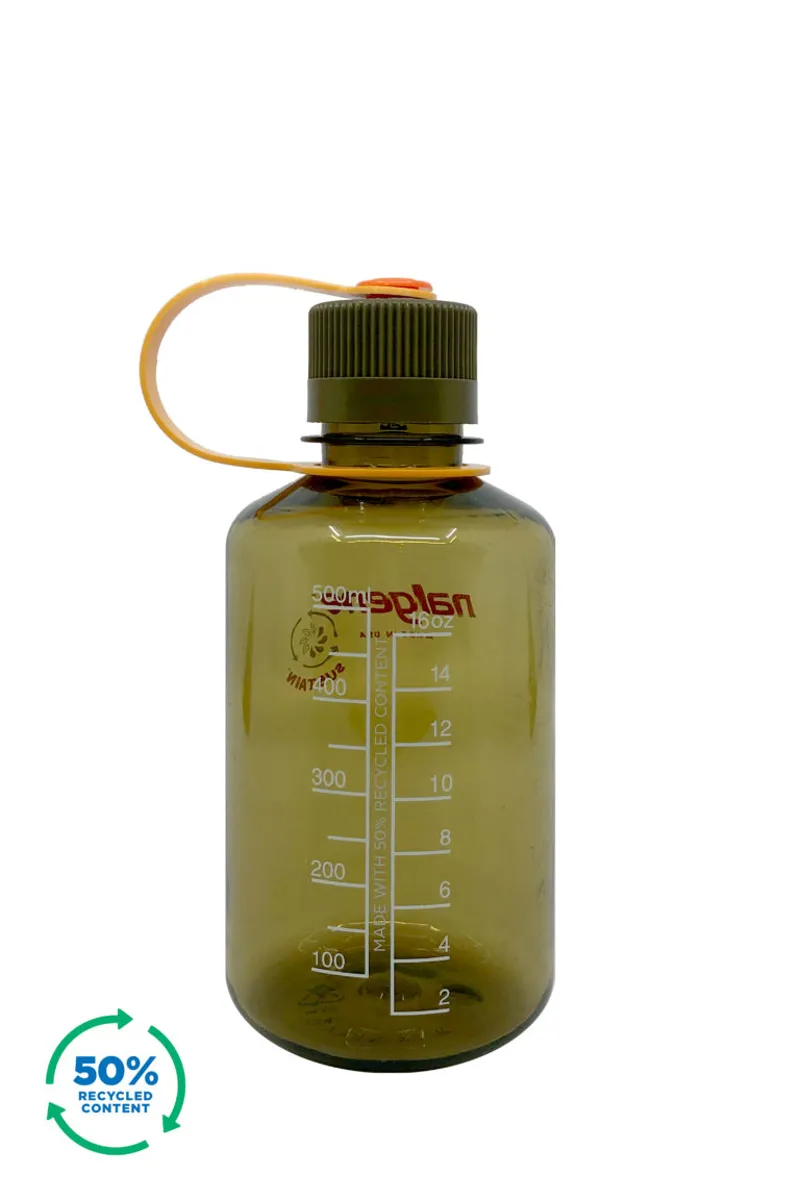 Nalgene Narrow Mouth Tritan Sustain 500ml Water Bottle in Olive-1