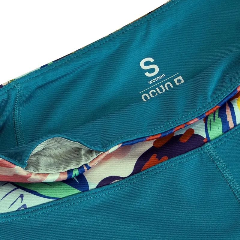 Ocun Women's Rhea 3/4 Leggings in Blue Fjord-4