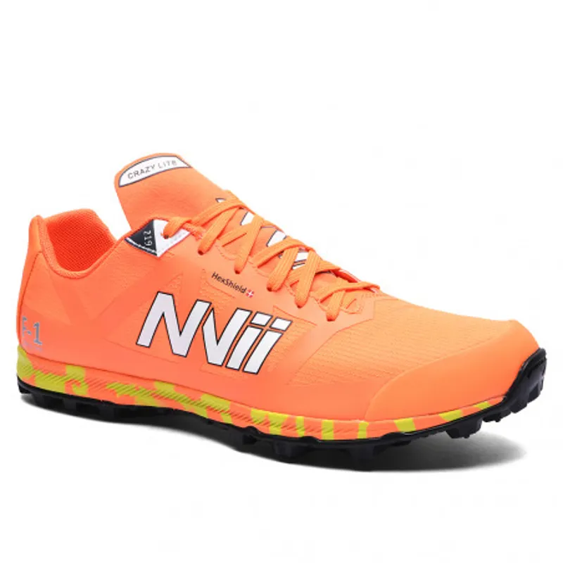 NVii Crazy Light F1 Unisex Studded/Orienteering Shoe in Orange/Yellow-5