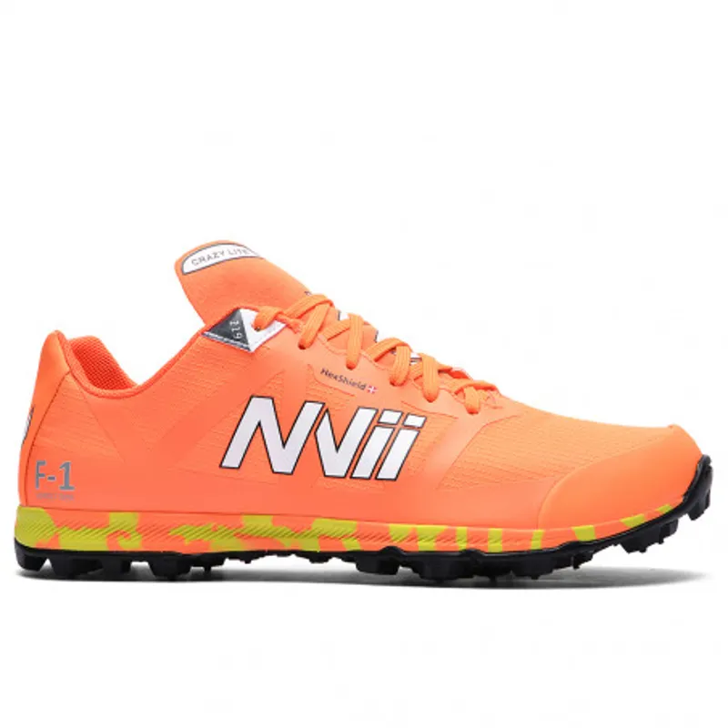 NVii Crazy Light F1 Unisex Studded/Orienteering Shoe in Orange/Yellow