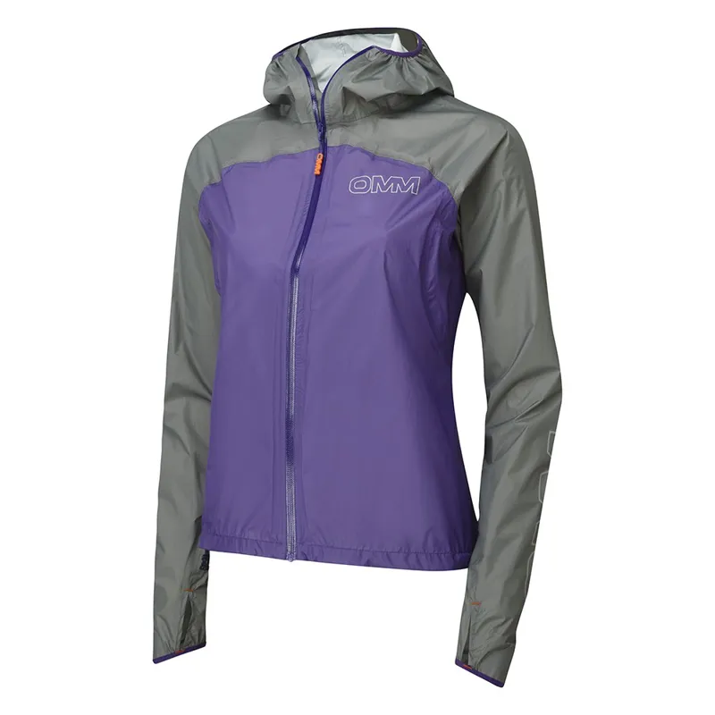 OMM Halo Women's Waterproof Running Jacket Grey/Purple