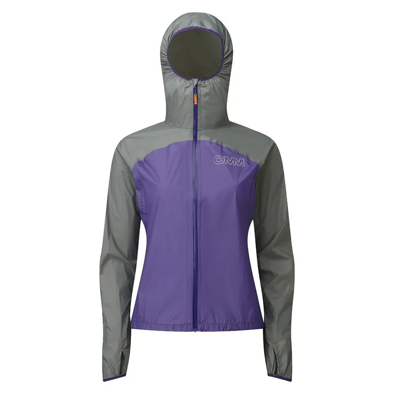 OMM Halo Women's Waterproof Running Jacket Grey/Purple