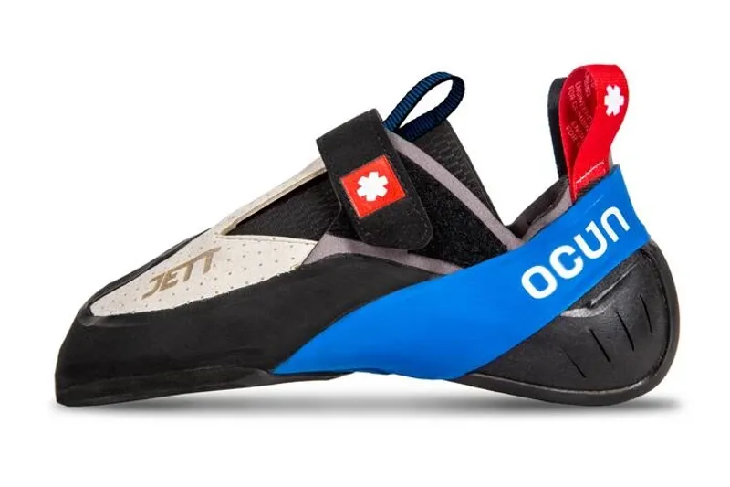 Ocun Jett S Unisex Climbing Shoe in Grey/Blue-3