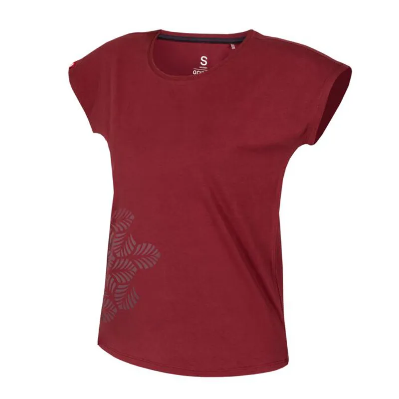 Ocun Kimo Women's T Shirt in Red Oxblood