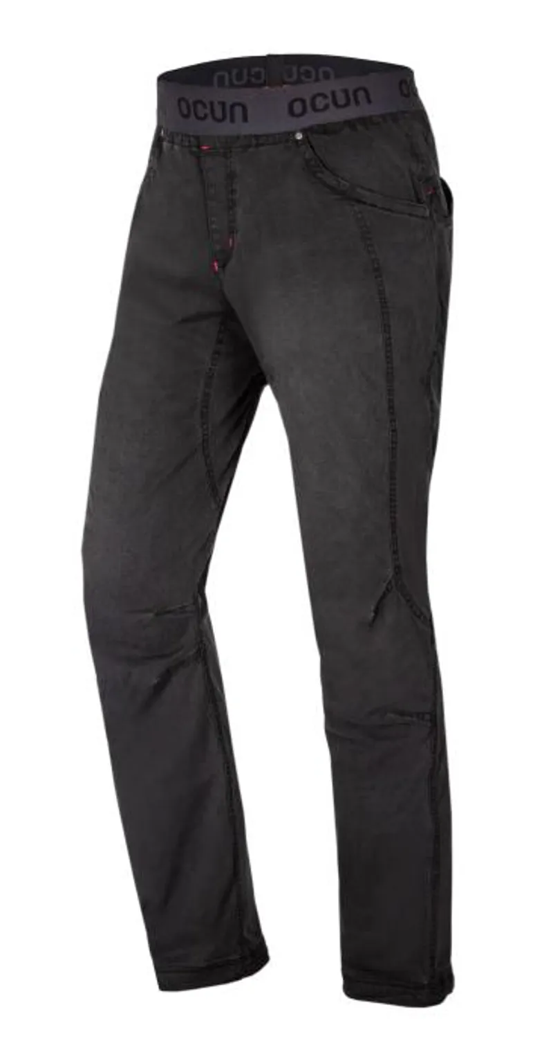 Ocun Mania Jeans Organic Pant Men's Climbing Trouser in Black