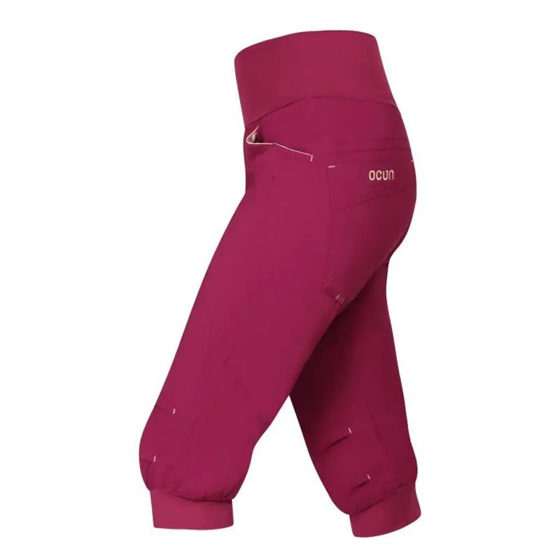 Ocun Women's Noya Shorts in Wine Rhododendron-2