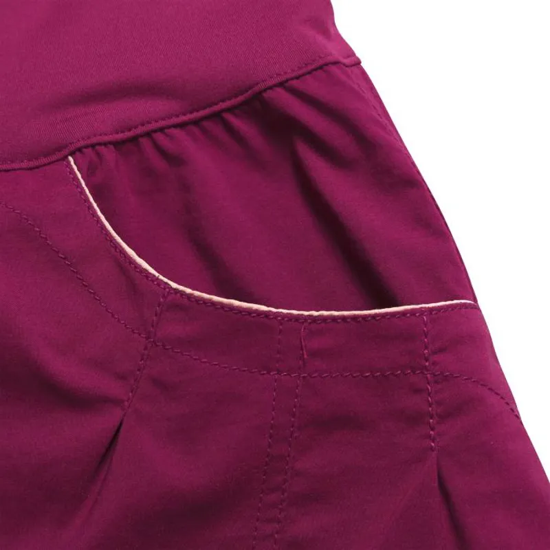 Ocun Women's Noya Shorts in Wine Rhododendron-4