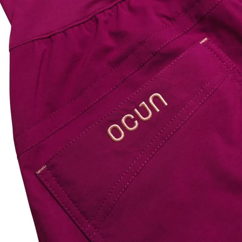 Ocun Women's Noya Shorts in Wine Rhododendron-5