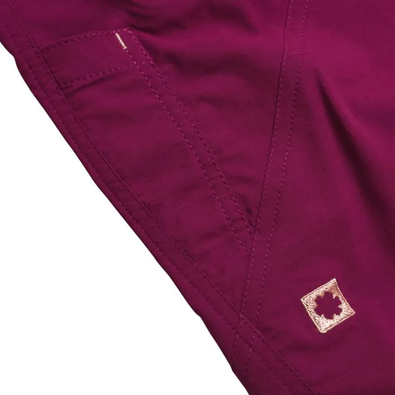 Ocun Women's Noya Shorts in Wine Rhododendron-6