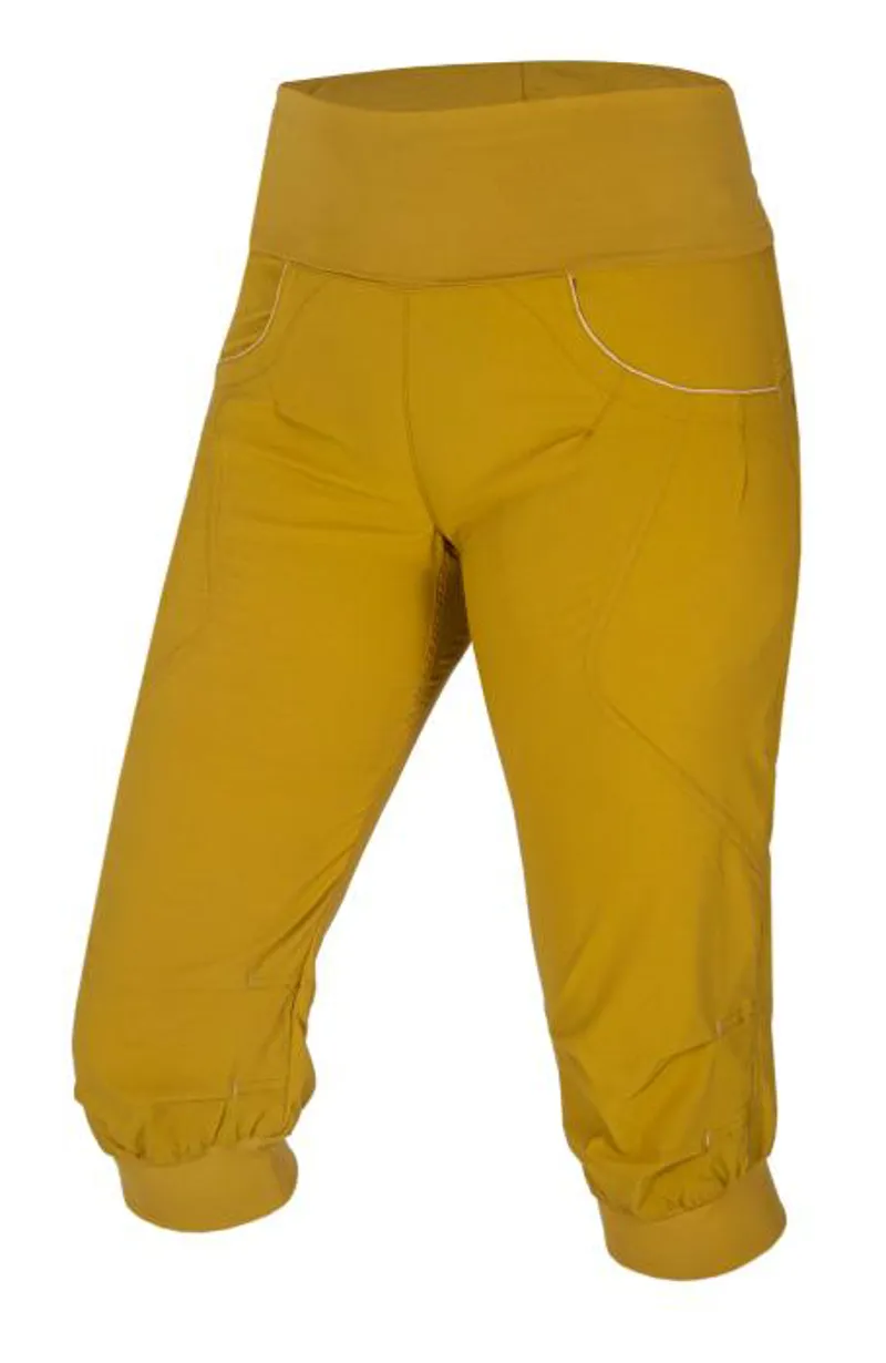 Ocun Women's Noya Shorts in Yellow Dried Tobacco