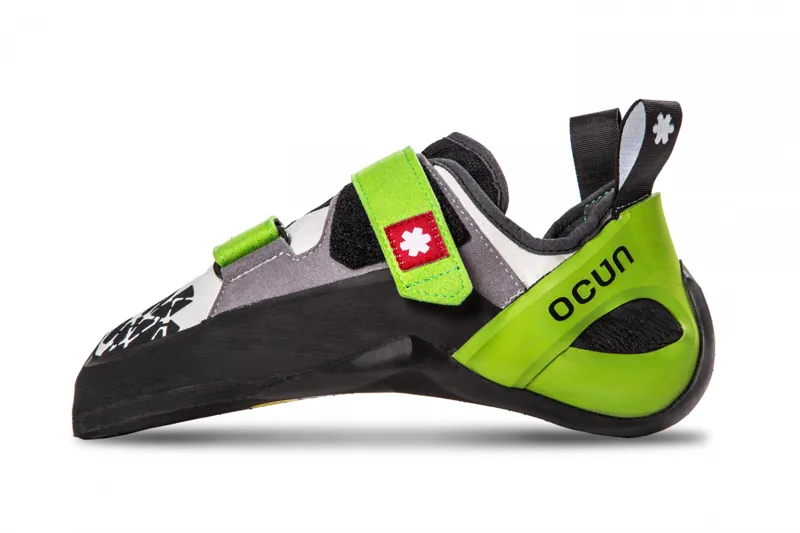 Ocun Jett QC Mens Climbing Shoe in White/Green-2