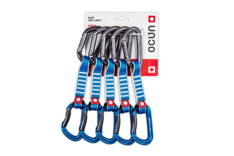 Ocun Hawk QD Zoom PA Quickdraw 15/22mm 12cm 5-pack in Blue