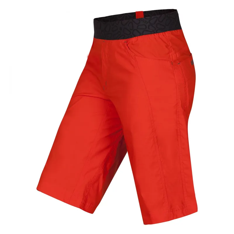 Ocun Mania Men's Climbing Short in Orange Poinciana