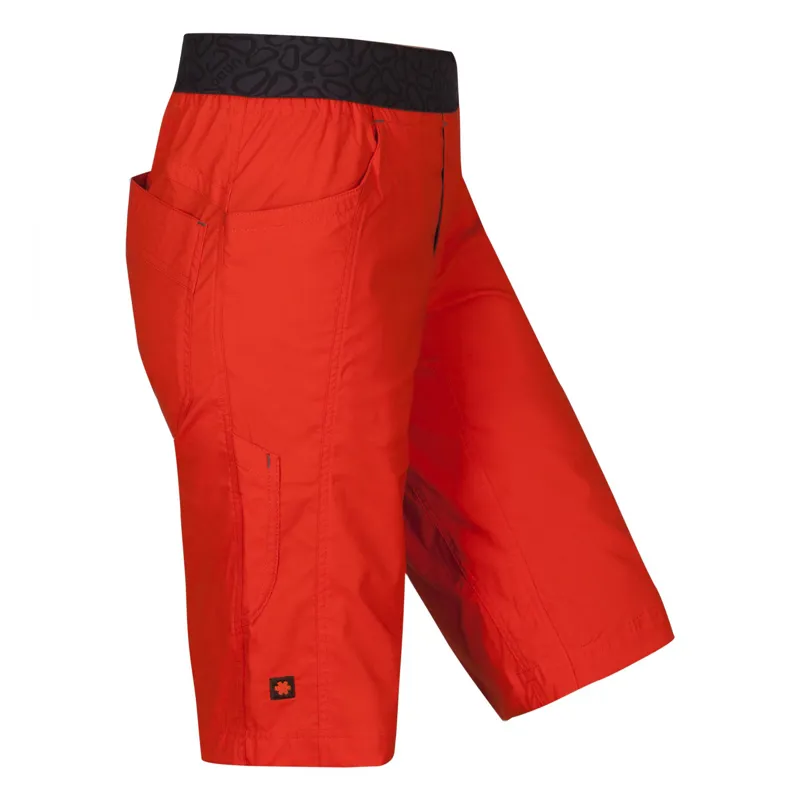 Ocun Mania Men's Climbing Short in Orange Poinciana-4
