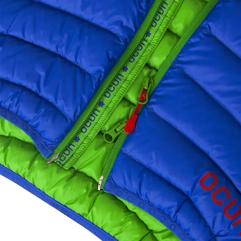 Ocun Men's Tsunami Down Jacket in Blue/Green-4