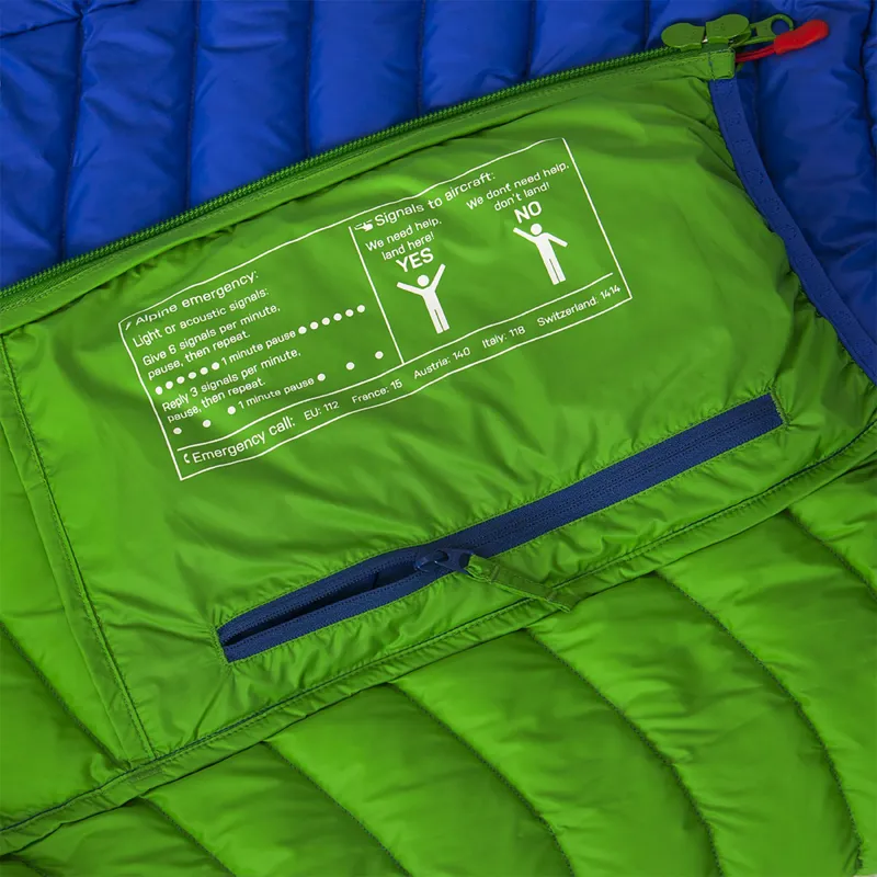 Ocun Men's Tsunami Down Jacket in Blue/Green-3