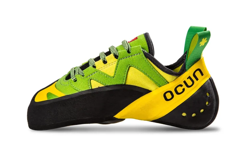 Ocun Oxi Lu Unisex Climbing Shoe in Green/Yellow-1