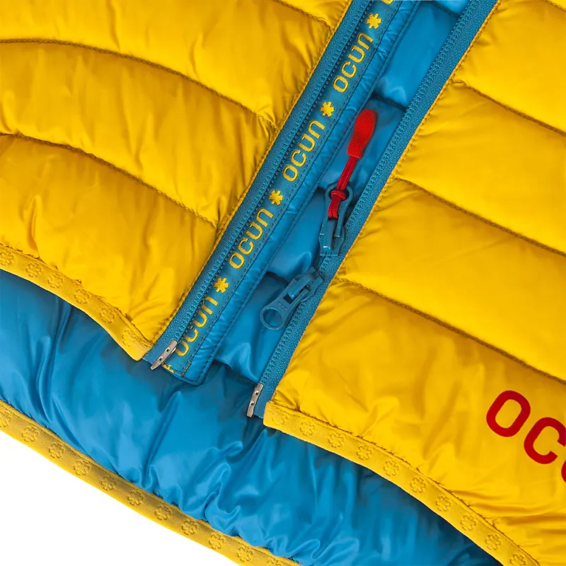 Ocun Women's Tsunami Down Jacket in Yellow/Blue-4