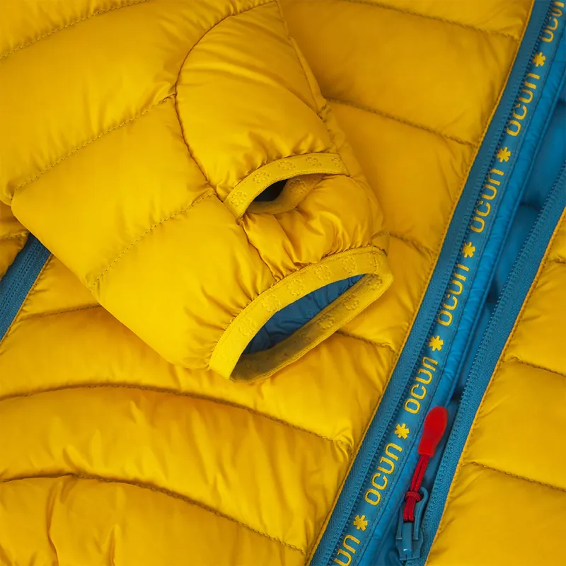 Ocun Women's Tsunami Down Jacket in Yellow/Blue-2