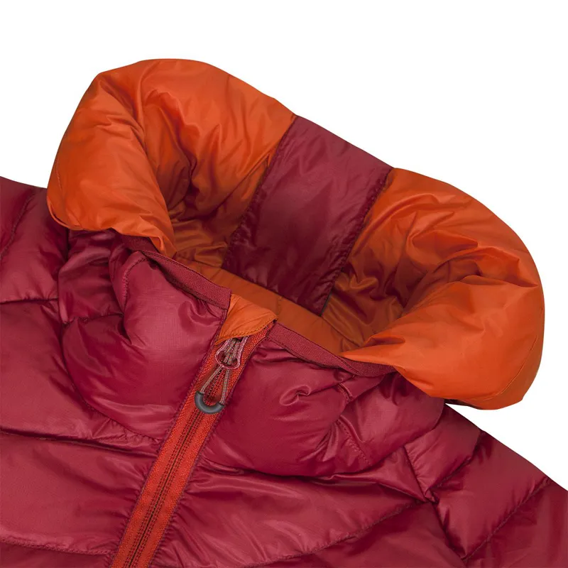 Ocun Women's Tsunami Down Jacket in Garnet Red/Rooibos Tea-3