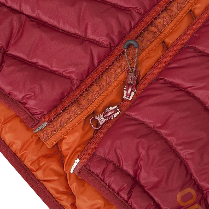 Ocun Women's Tsunami Down Jacket in Garnet Red/Rooibos Tea-7