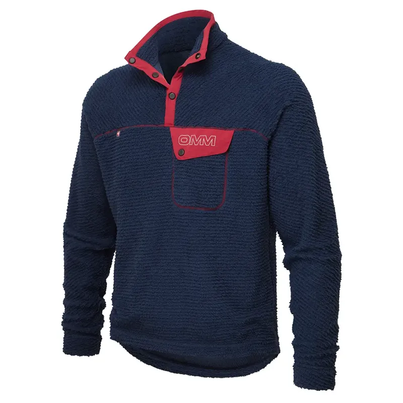 OMM Core Press Pullie Men's Insulated Midlayer in Navy-2
