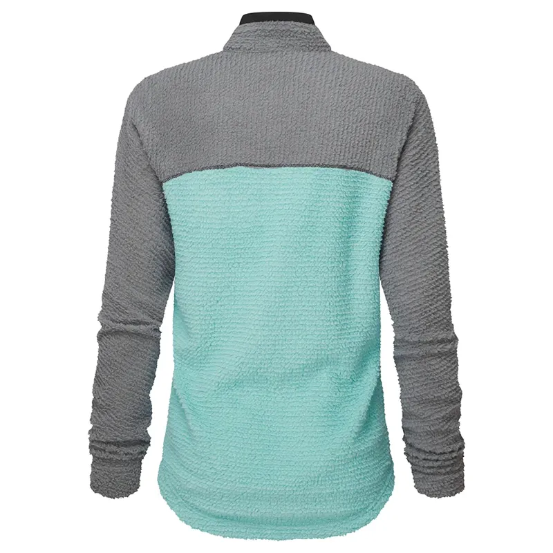 OMM Core Press Pullie Women's Insultated Top in Aquasea/Grey-2