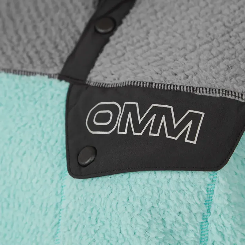 OMM Core Press Pullie Women's Insultated Top in Aquasea/Grey-3