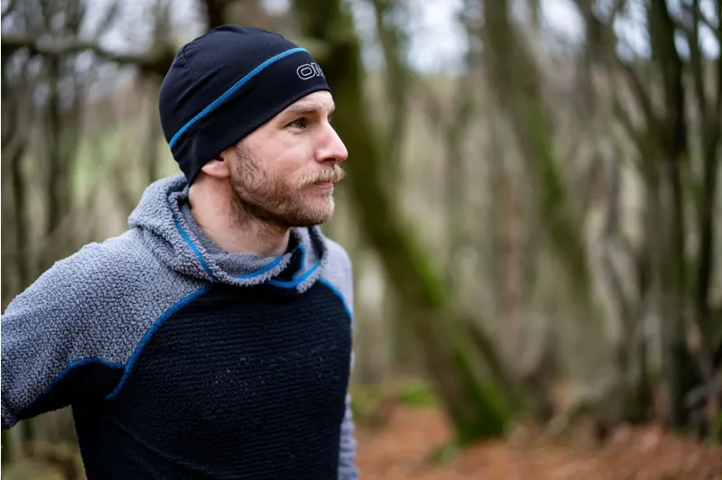 OMM Core+ Hoodie Men's Thermal Top in Black/Grey-8