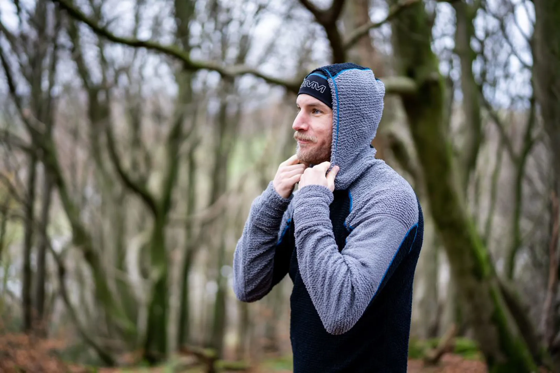 OMM／Core+ Hoodie／Black-Grey／XL 