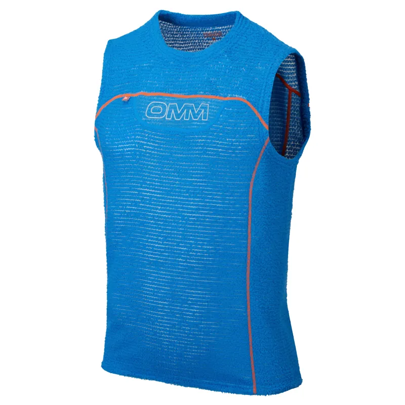 OMM Core Vest Men's Thermal Running Top in Blue-1