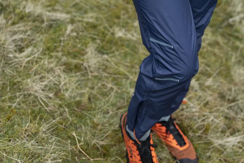 OMM Halo Pant Women's Waterproof Running Overtrouser in Grey-5