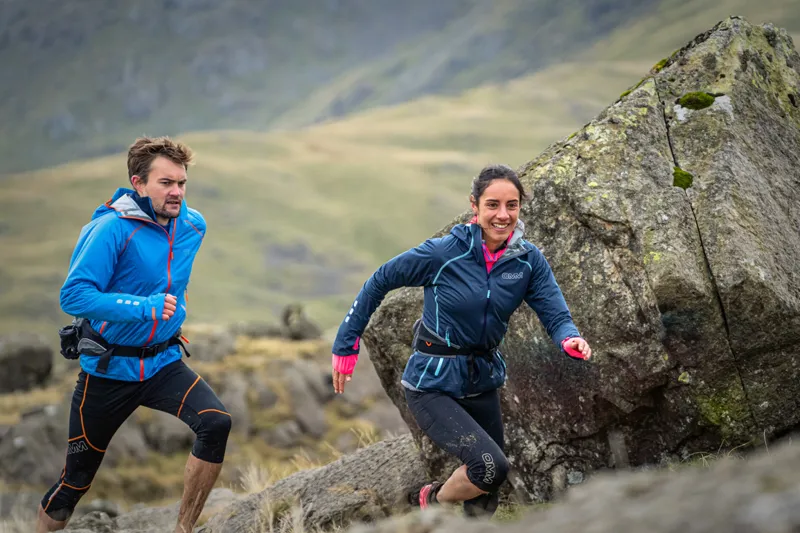 OMM Kamleika Women's Waterproof Running Jacket in Navy-6