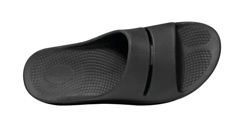 Oofos OOahh Men's Recovery Slide Sandal in Black-1